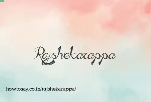 Rajshekarappa