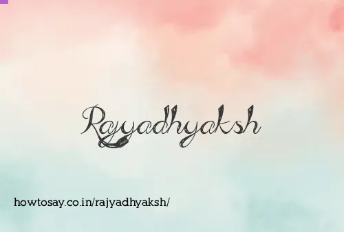 Rajyadhyaksh