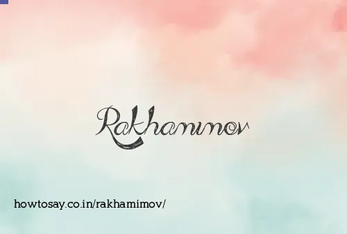 Rakhamimov