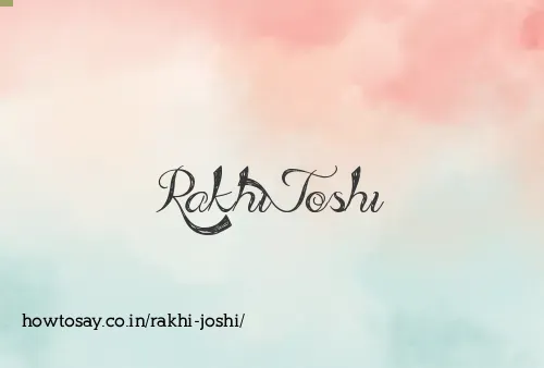 Rakhi Joshi