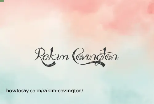 Rakim Covington