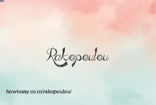Rakopoulou