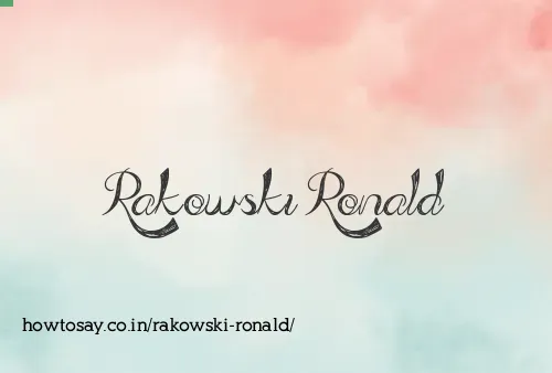 Rakowski Ronald