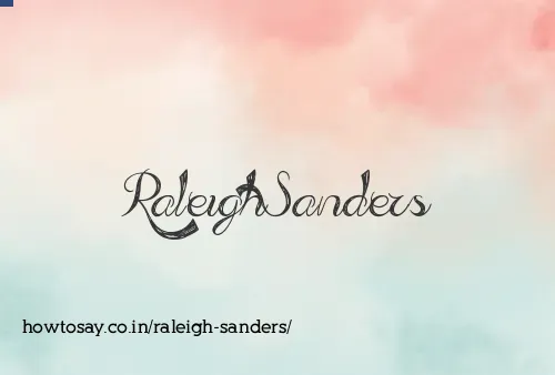 Raleigh Sanders