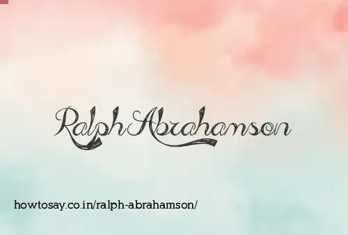 Ralph Abrahamson