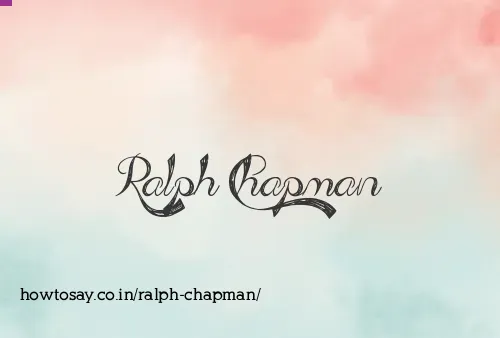 Ralph Chapman