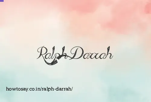 Ralph Darrah