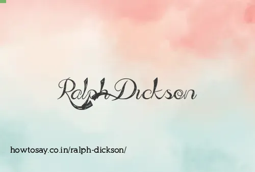 Ralph Dickson