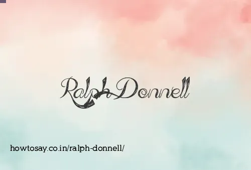 Ralph Donnell