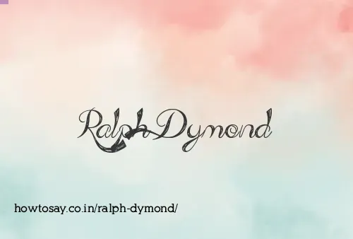 Ralph Dymond