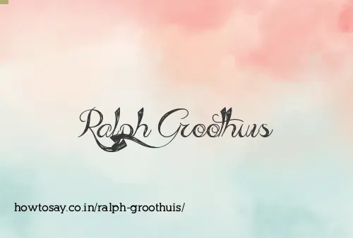 Ralph Groothuis