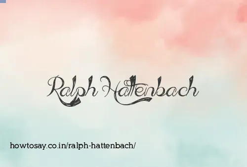 Ralph Hattenbach