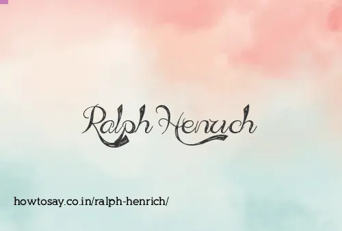 Ralph Henrich