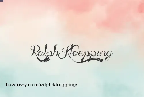 Ralph Kloepping