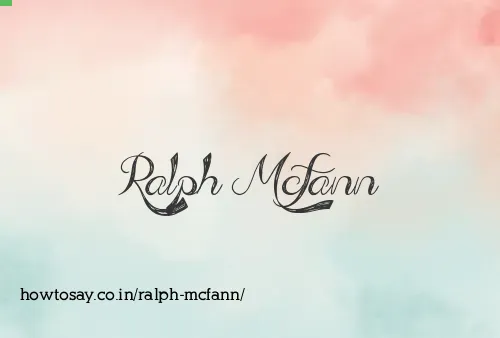 Ralph Mcfann