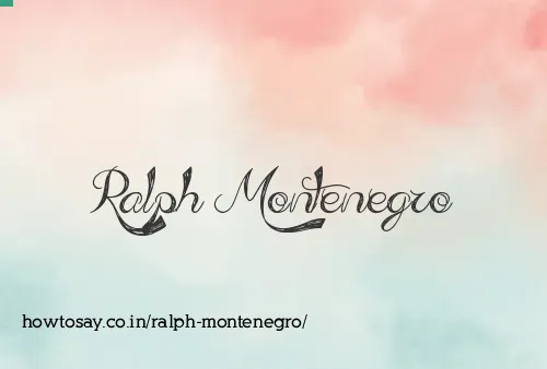 Ralph Montenegro