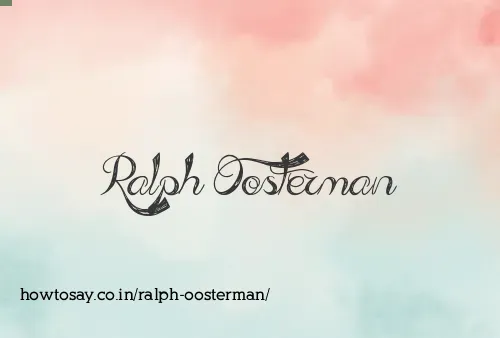 Ralph Oosterman