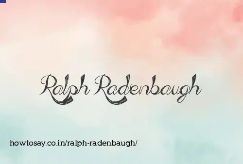 Ralph Radenbaugh