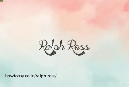 Ralph Ross