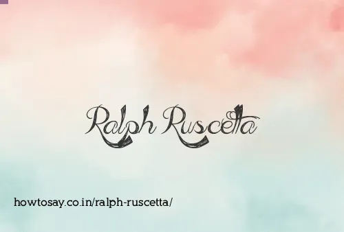 Ralph Ruscetta
