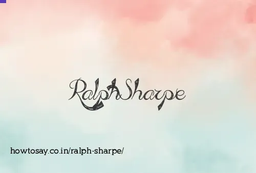 Ralph Sharpe