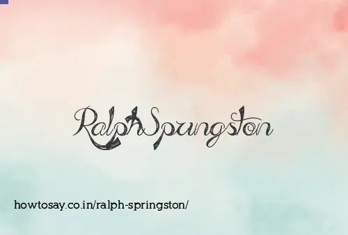 Ralph Springston