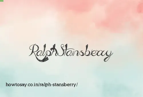 Ralph Stansberry