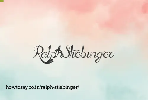 Ralph Stiebinger