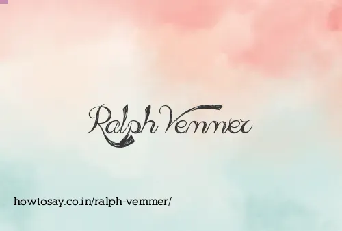 Ralph Vemmer