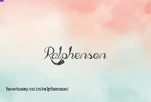Ralphenson