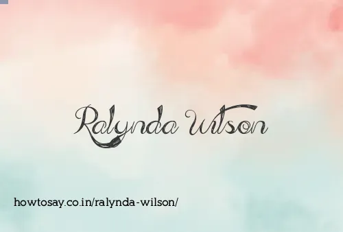 Ralynda Wilson