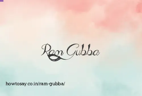 Ram Gubba