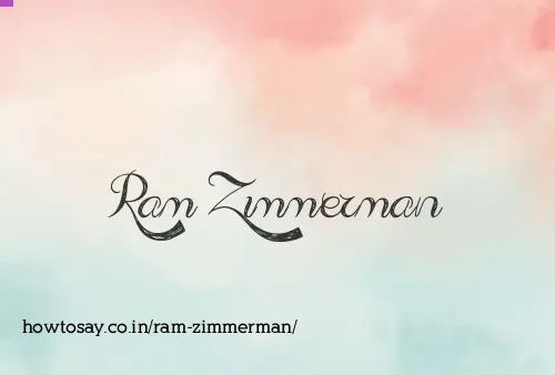 Ram Zimmerman