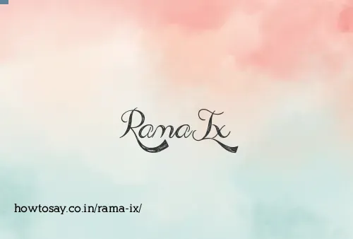 Rama Ix