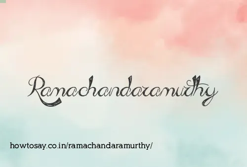 Ramachandaramurthy