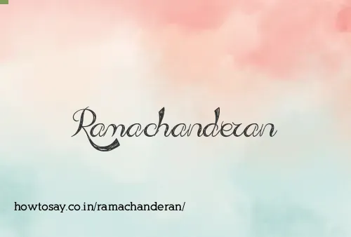 Ramachanderan