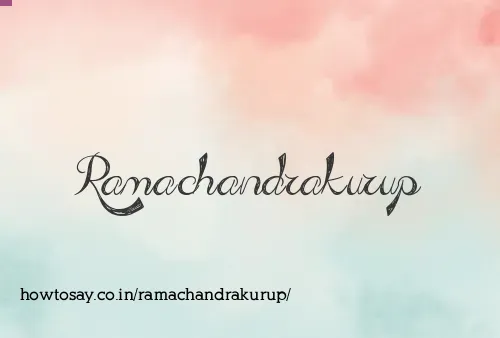 Ramachandrakurup
