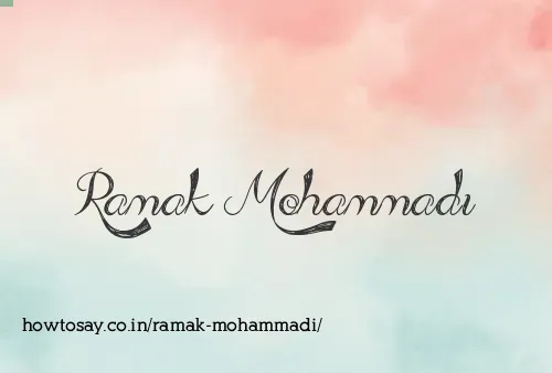 Ramak Mohammadi