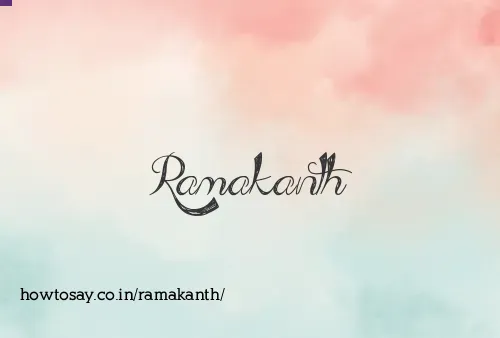 Ramakanth