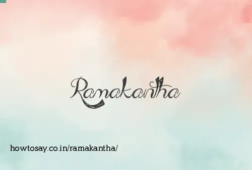 Ramakantha