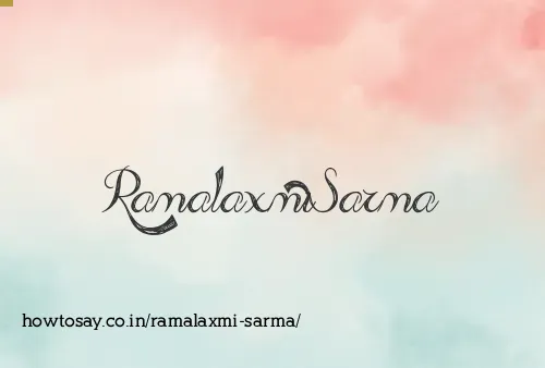 Ramalaxmi Sarma