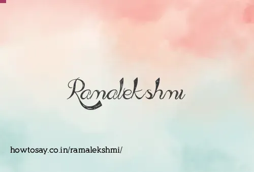 Ramalekshmi