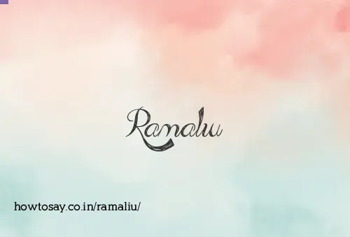 Ramaliu