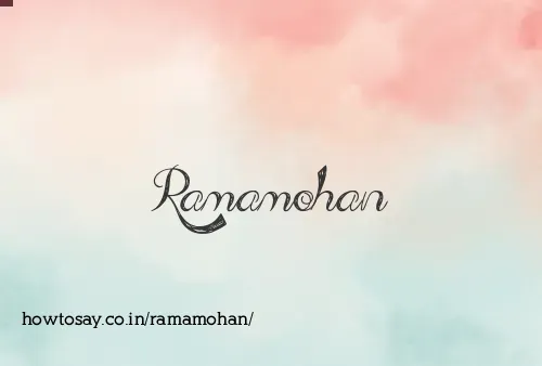 Ramamohan
