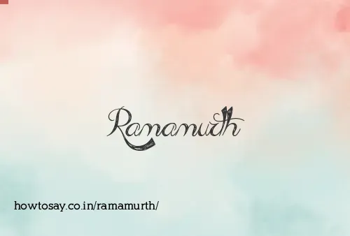 Ramamurth
