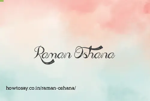 Raman Oshana