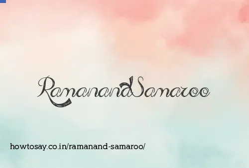 Ramanand Samaroo