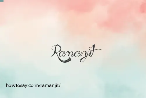 Ramanjit