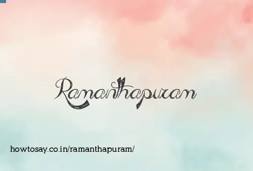 Ramanthapuram