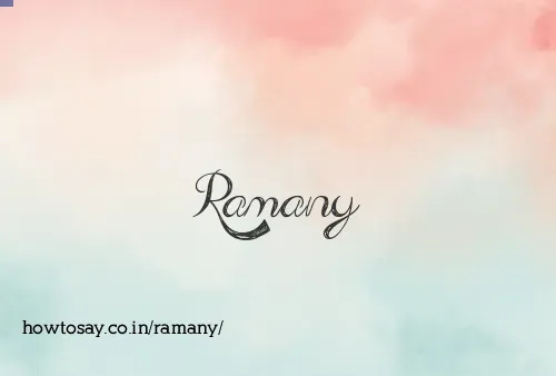 Ramany